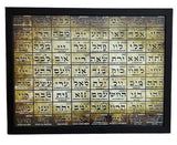 Quadro com 72 nomes divinos