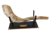 Suporte para shofar de madeira com acrílico