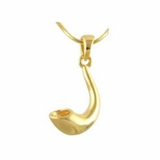 Corrente e pingente Shofar de carneiro