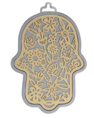 Hamsa vazada com flores (Emanuel)