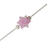 Pulseira de prata com pedra opalit
