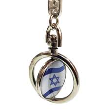 Chaveiro giratório Brasil Israel