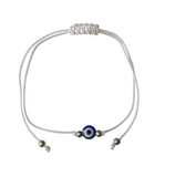 Pulseira fio branco com olhinho